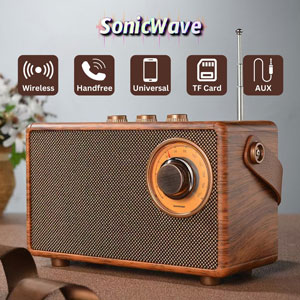 Retro looking bluetooth speaker