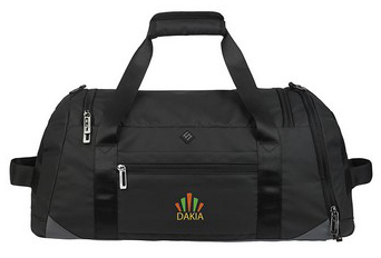 rpet black duffle bag