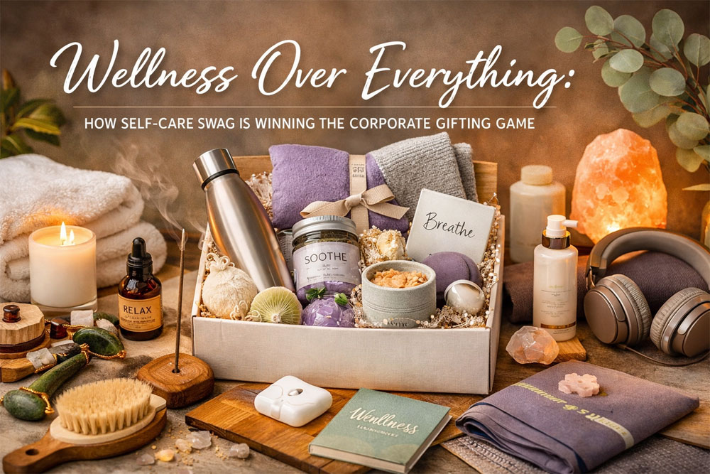 a box of wellness products on a table with other wellness products