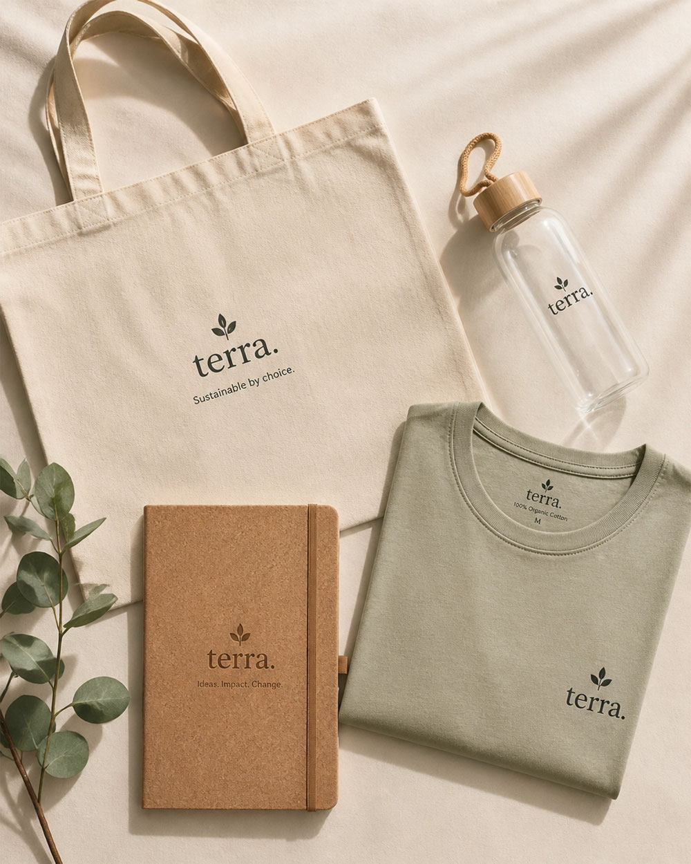 sustainable branded products for online company store